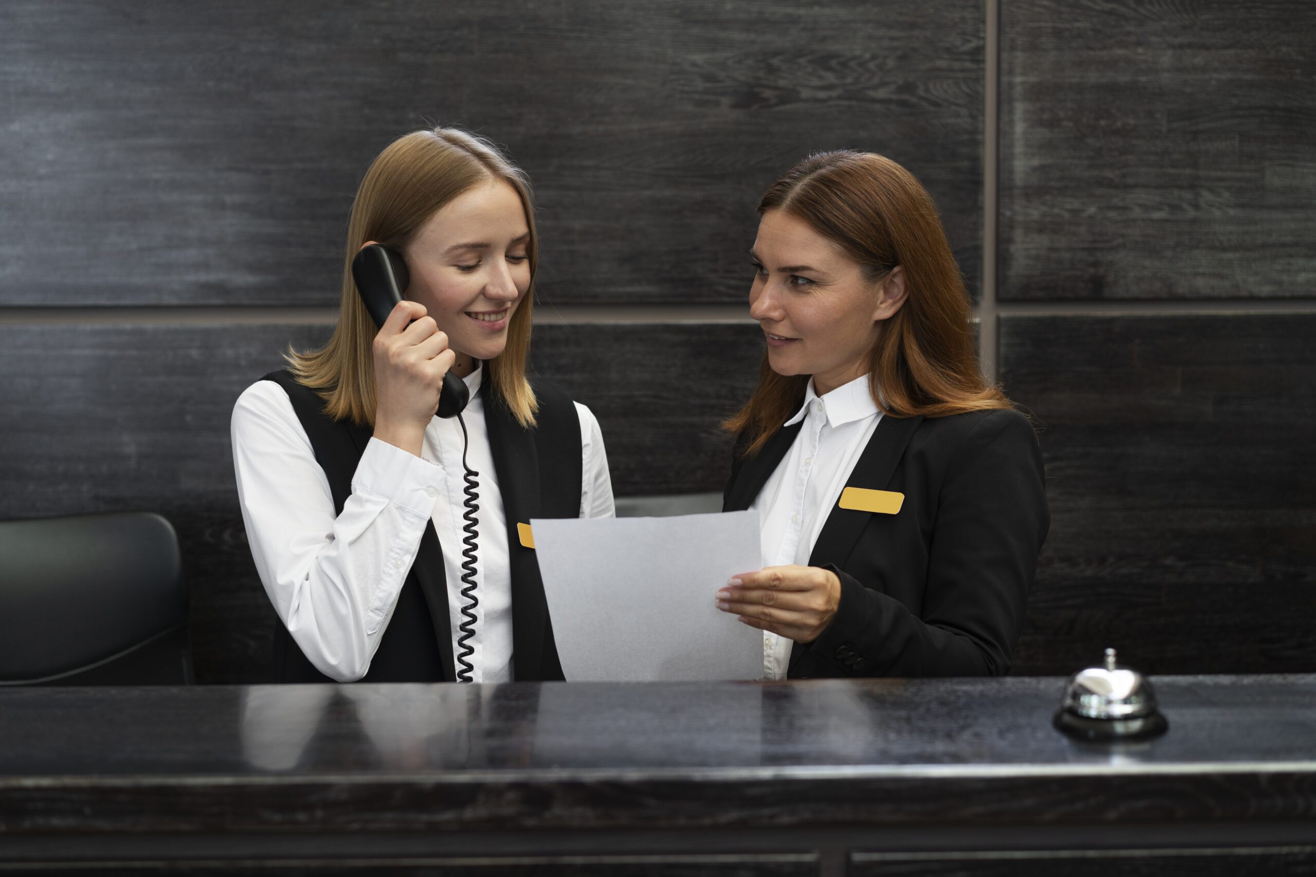 receptionists-elegant-suits-work-hours